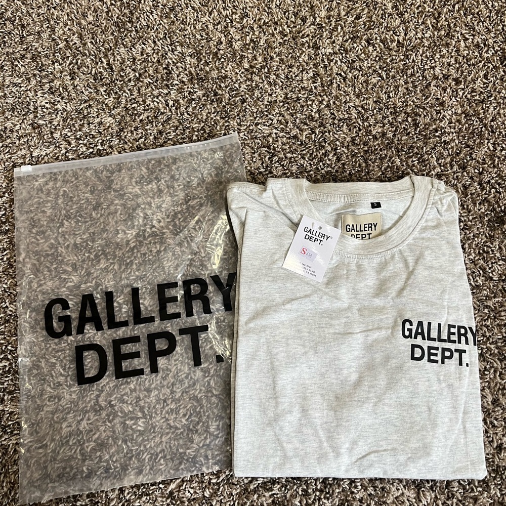 Gallery Dept Gray Tee with Black Logo